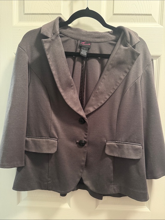 Tahari Jackets & Blazers - Torrid Charcoal Gray Tailored Women's Blazer